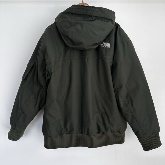 The North Face Jacket Mens Large HyVent Gotham Goose Down Hooded Parka Military - Picture 9 of 16